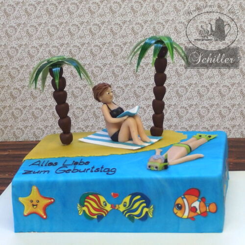 geburtstagstorte_torte_geburtstag_konditorei schiller_radebeul_Strand_urlaub_meer_tauchen_taucher